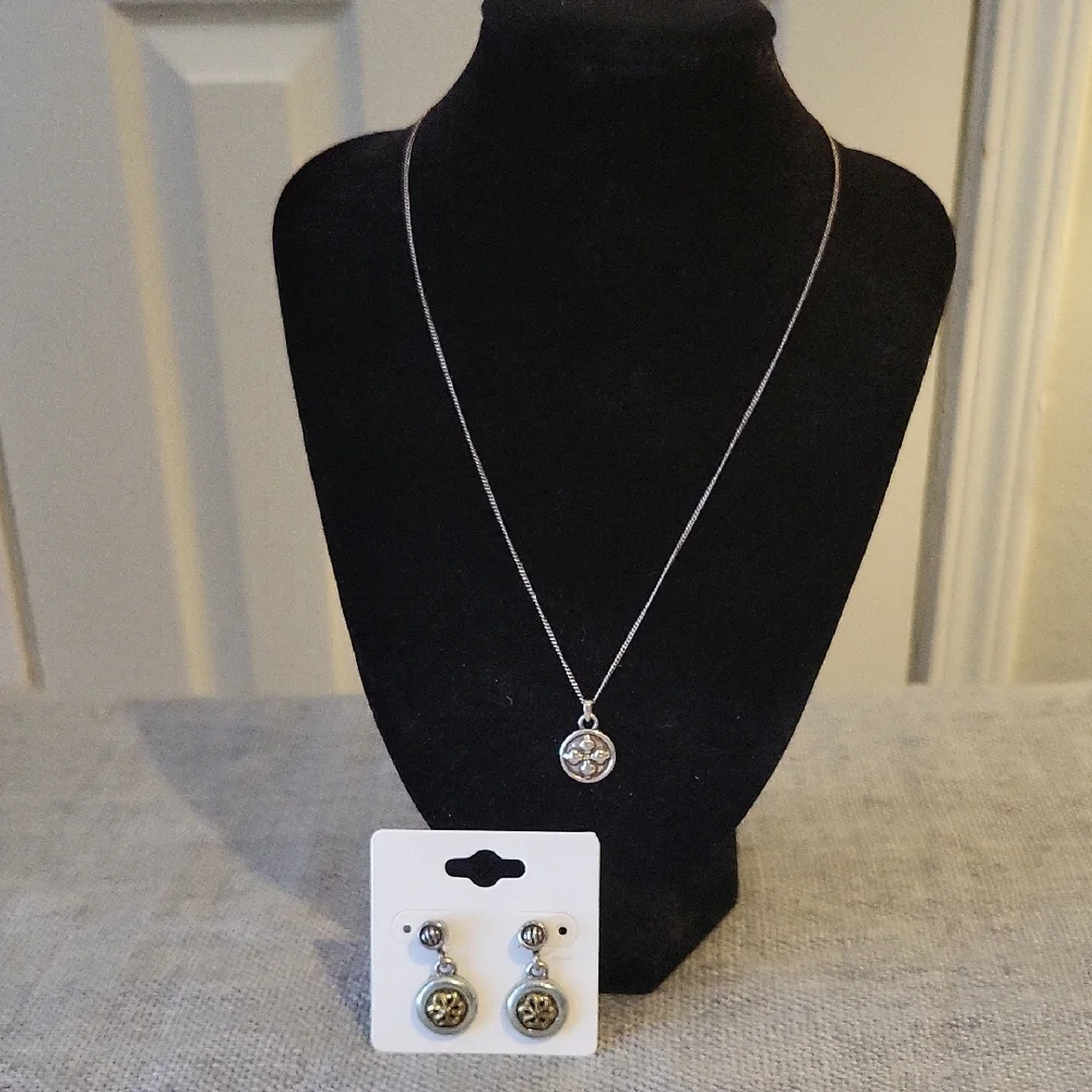 Brighton "Cherished" Necklace and Earrings - Picture 1 of 7